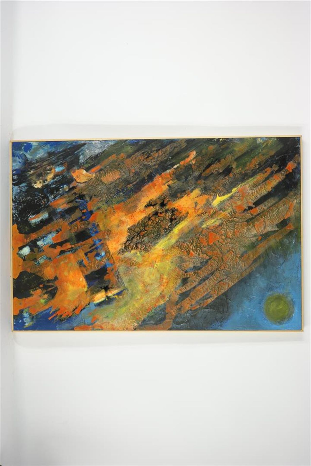 Ninke Kast (1926-2022) 'Shipwreck', signed and dated 2000 on the reverse, board 80 x 120 cm.