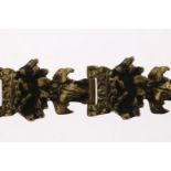 Brass bracelet, with box clasp, Sarpaneva, 1970s, length 18.5 cm.