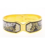 Frey Wille, Contessa, Magic Sphinx, rigid bracelet with enamel, marked, diameter 6.5 cm. (In