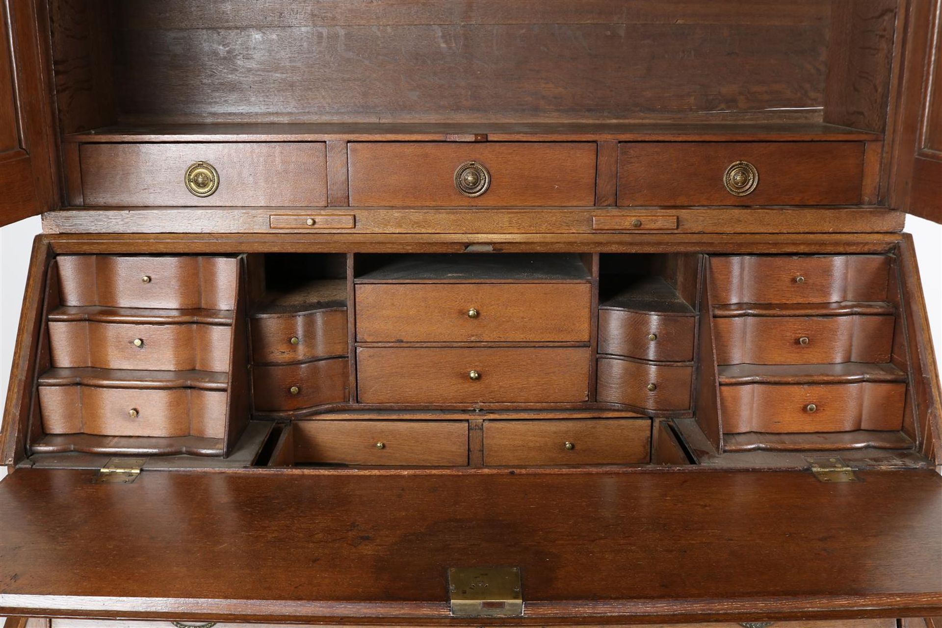 Oak Louis XVI writing cabinet, - Bild 4 aus 6