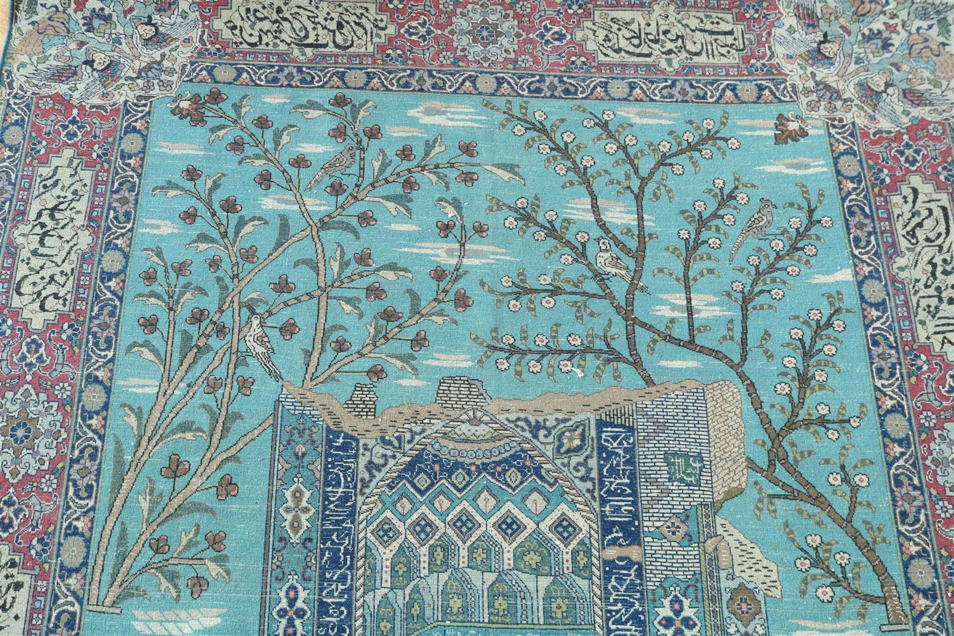 Wool and cotton tapestry, Tabriz, approx. 1910/20 - Bild 10 aus 14