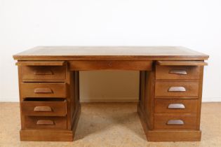 Oak Art Deco desk