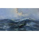Meeuwis van Buuren (1902-1992) Seascape, signed lower right, oil on canvas, 59 x 99 cm.