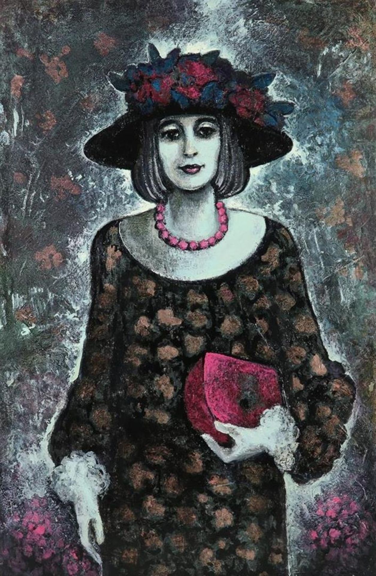 Ninke Kast (1926-2022) 'Hortense', signed on the reverse and dated 2006, oil on board, 122 x 80