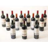 lot of 14 winebottles