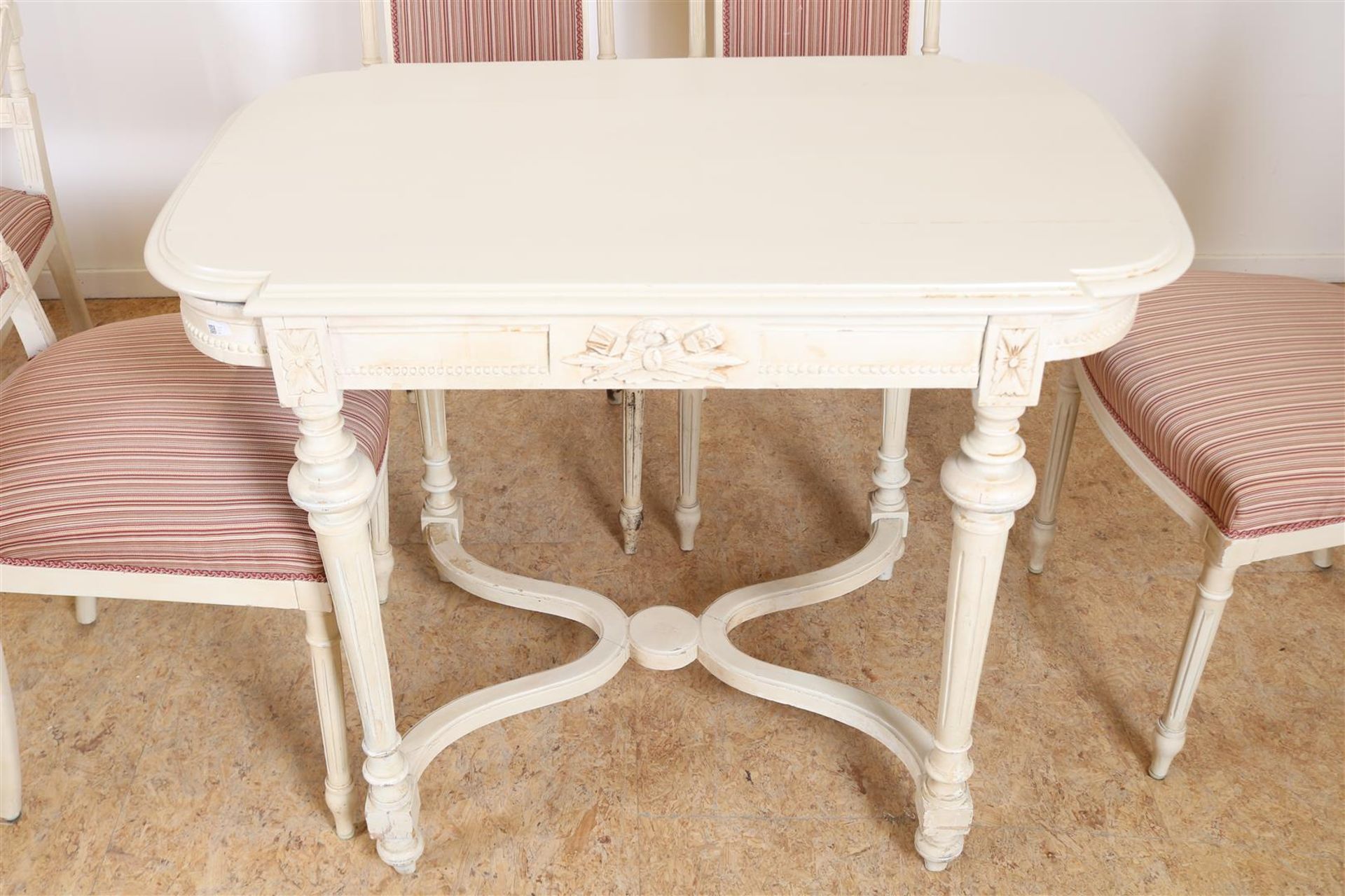 White lacquer Louis XVI style furniture  - Bild 5 aus 7