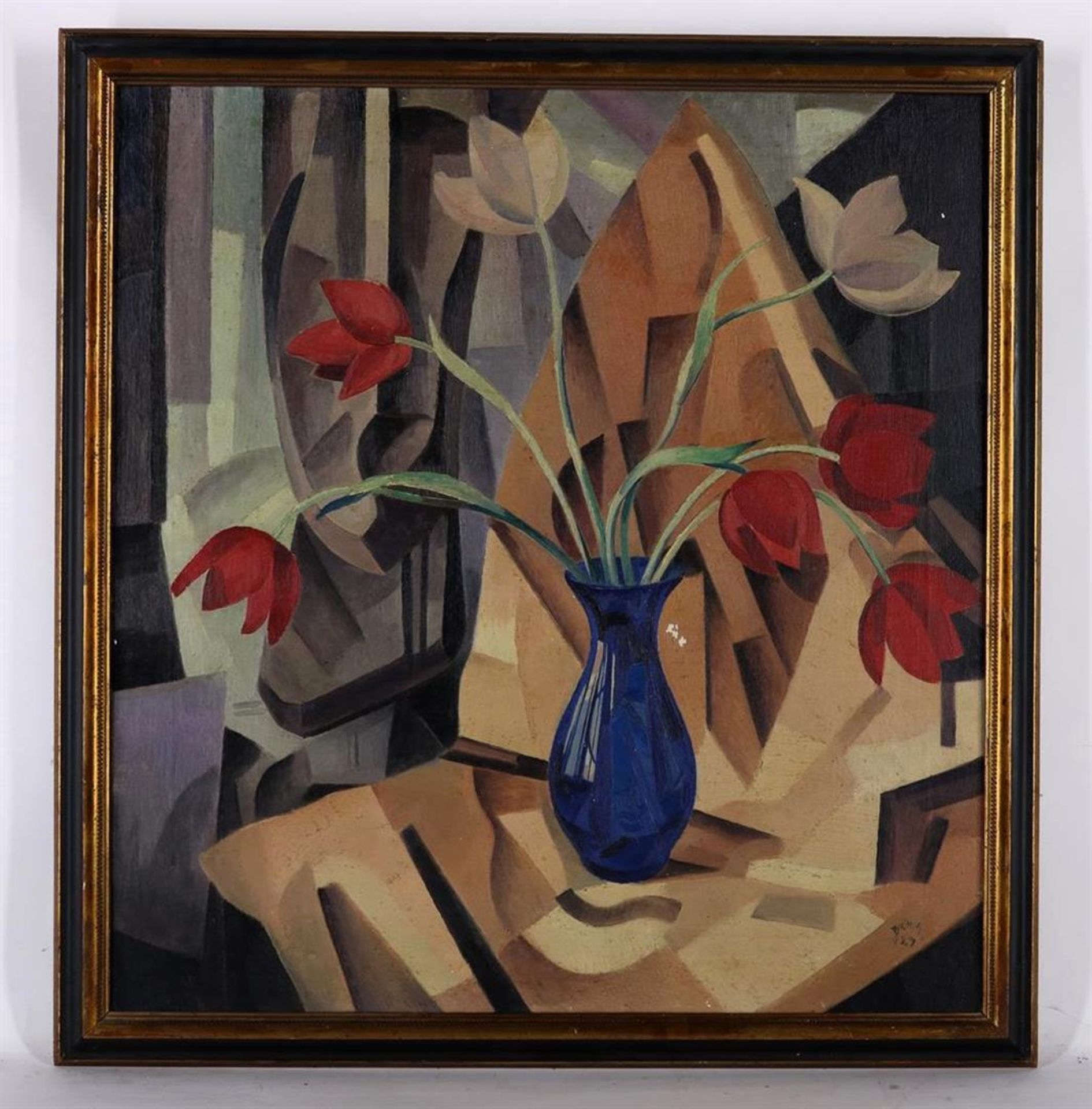 Bieling, Herman. Flower still life with tulips - Bild 2 aus 6