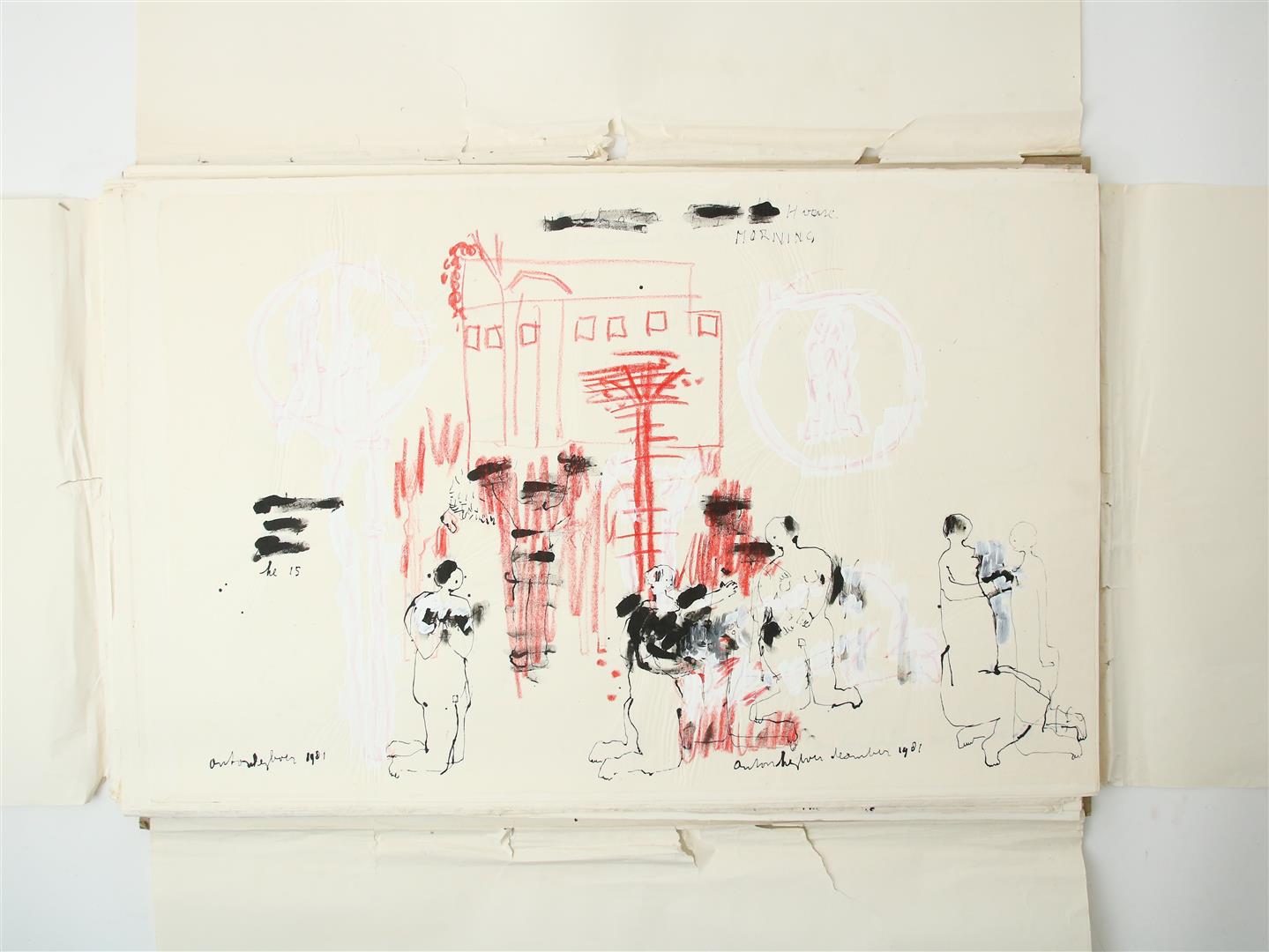 Anton Heyboer (1924-2005) Folder with 61 unique drawings, all signed and dated, Indian ink / - Image 10 of 29