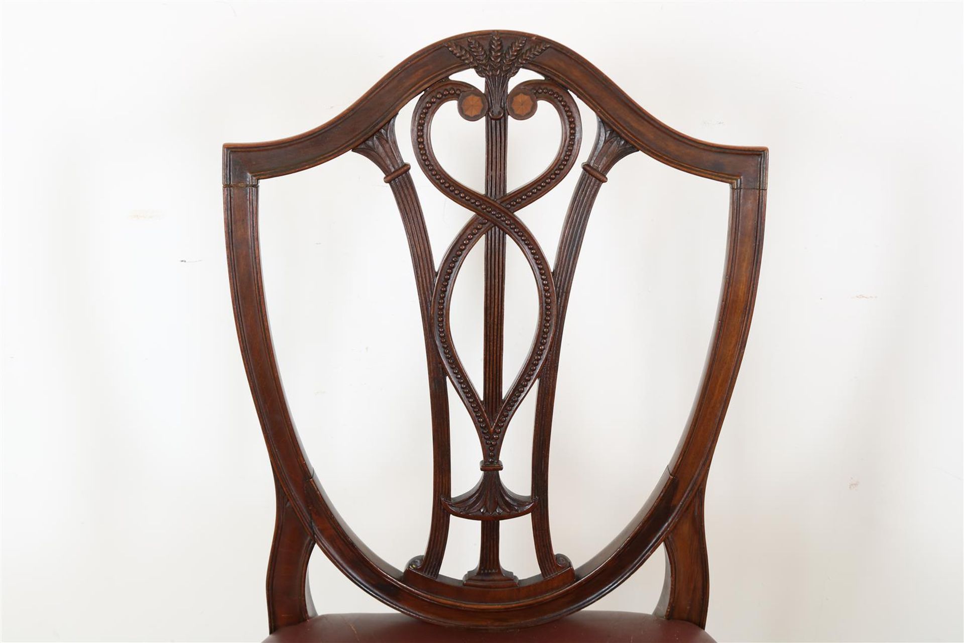 Series of 6 mahogany Hepplewhite style chairs - Bild 3 aus 7