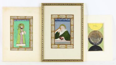 Lot with 4 various Persian miniatures