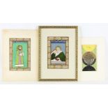 Lot with 4 various Persian miniatures