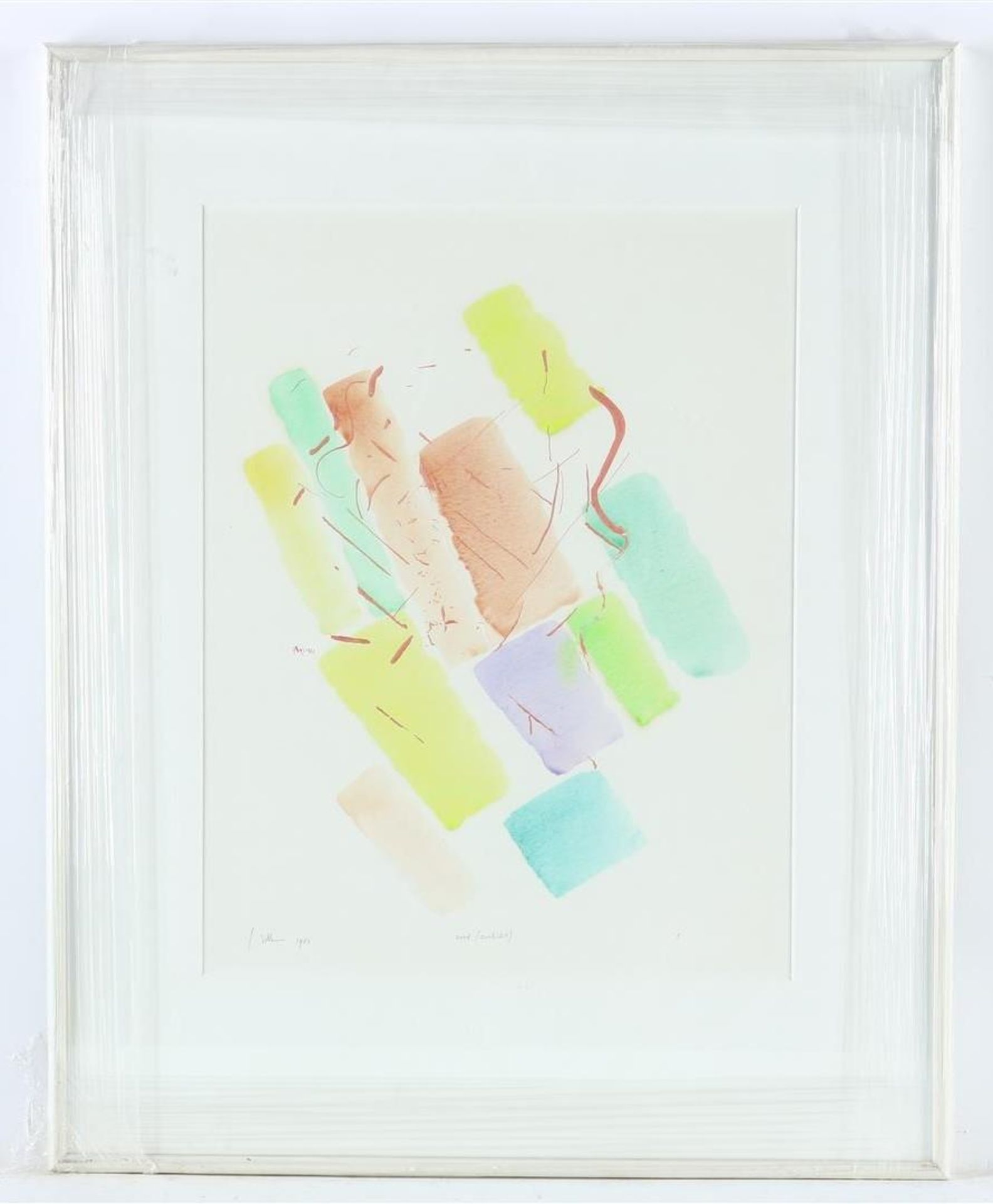 Jaap (Jacob) Hillenius (1934-1999) Abstract, colored lithograph - Image 2 of 4