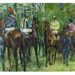 Willem Ferdinand Abraham Isaac Vaarzon Morel (1868-1955) Horse race, signed lower right, canvas 89 x