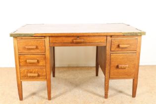 Oak Art Deco desk