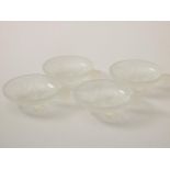 Set of 4 opal glass dishes