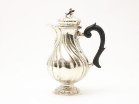 Silver Rococo coffee pot, Rosenberg