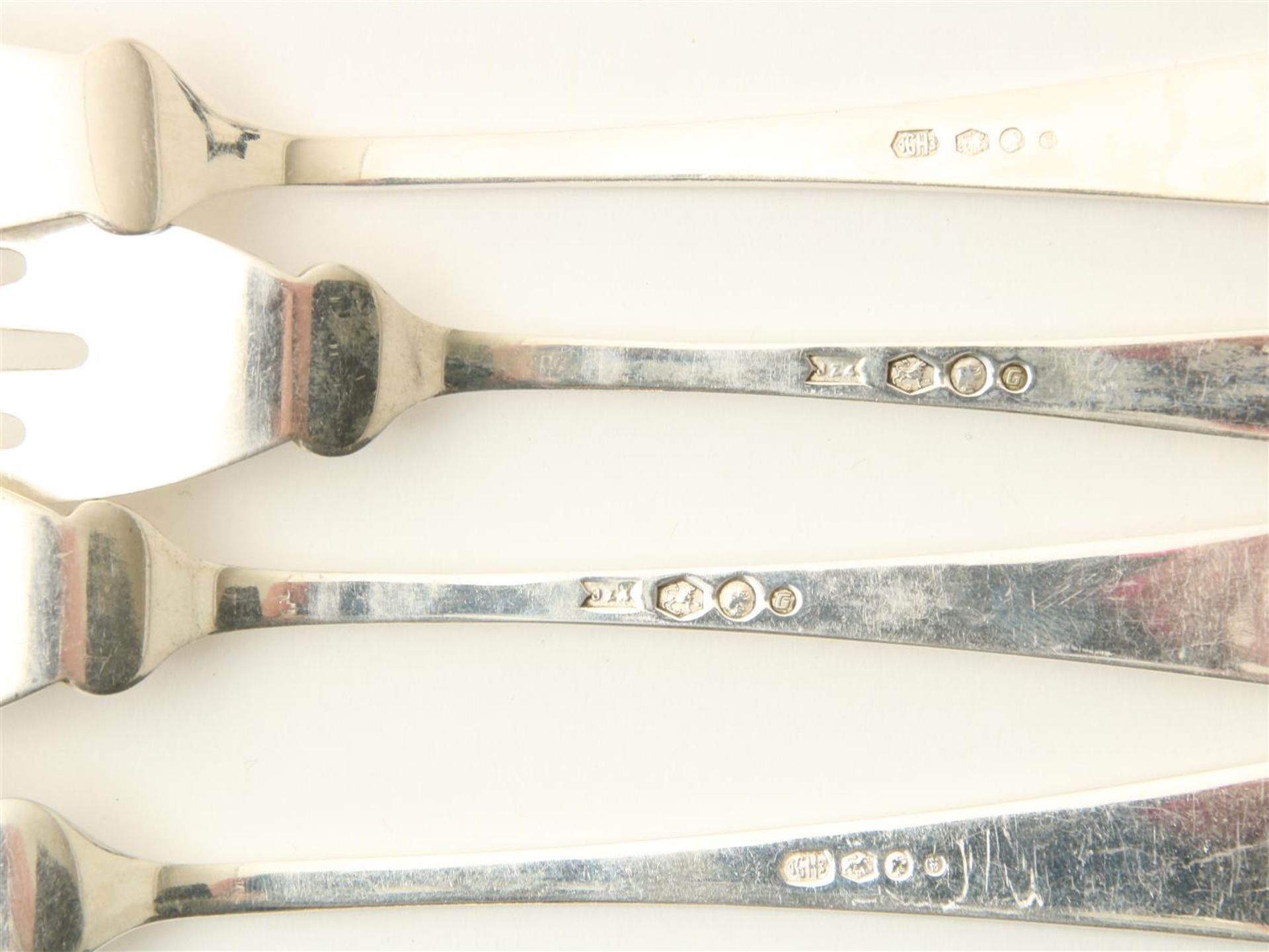 Silver fish cutlery, Haags Lofje - Bild 2 aus 2