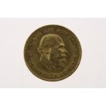 Golden 'tientje' coin, Willem III