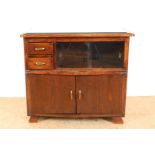 Oak Art Deco tea cabinet 