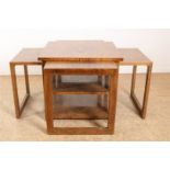 Burr walnut Art Deco side table