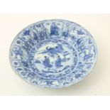 Kraak porcelain dish, China 1635-1650