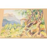 Blok van der Velden, Ad, Mountain landscape near Menton