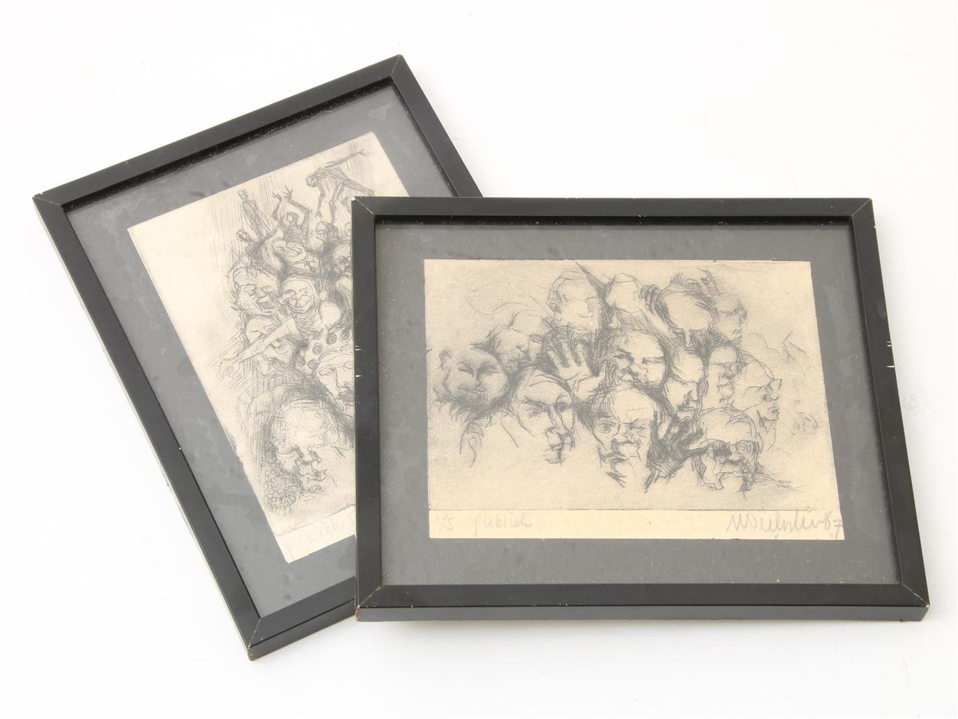 Lot with 2 etchings