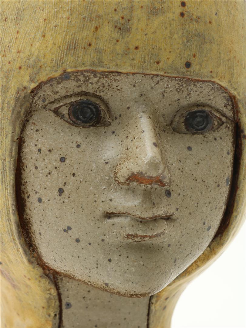 Lisa Larson (1931-) Lisa Larson for Gustavsberg, earthenware sculpture of a girl's head, marked in - Image 2 of 7