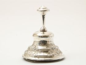Partially silver table bell, S.H.J. Heldoorn, Amsterdam, late 19th century