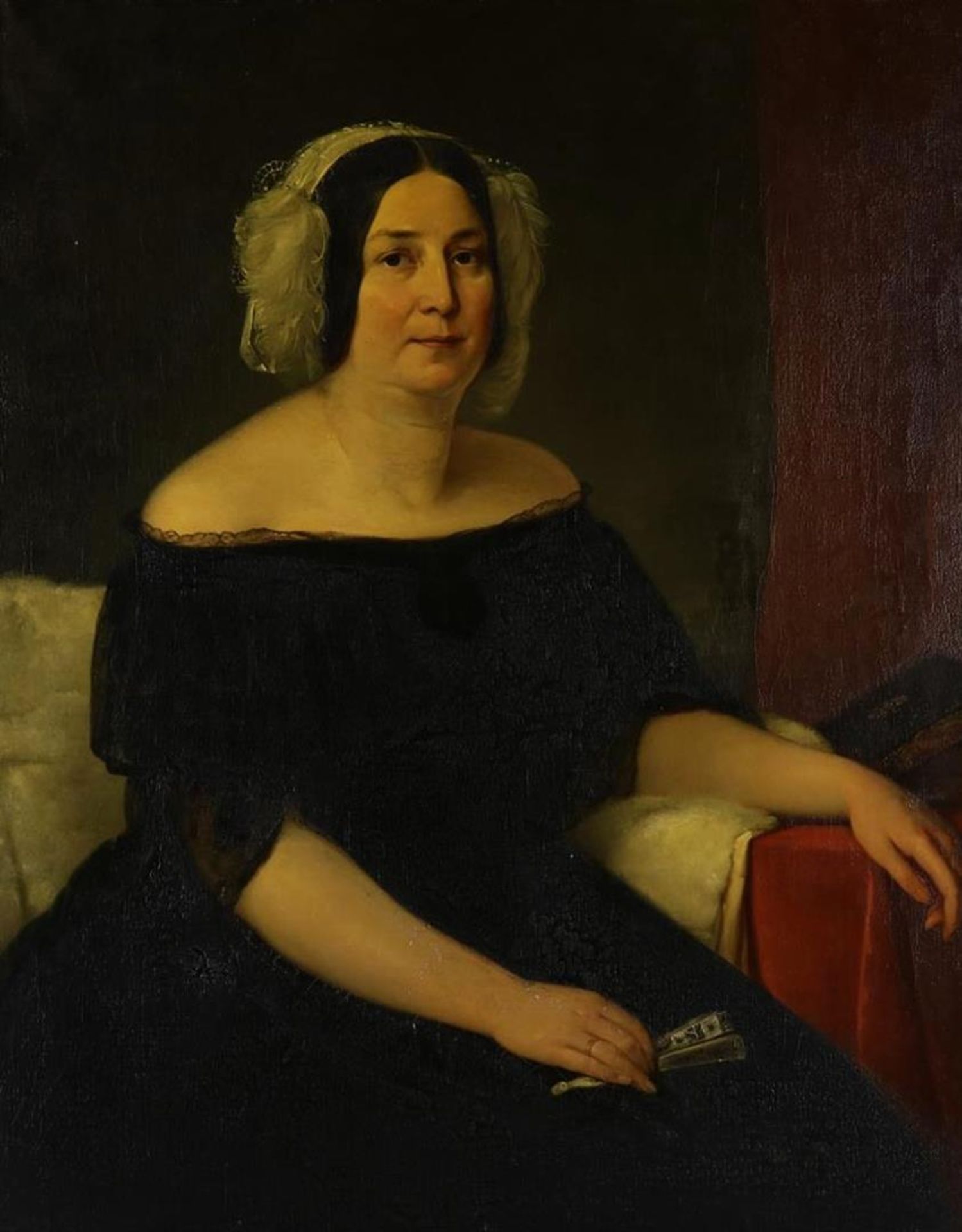 portrait of a lady, 19th century.