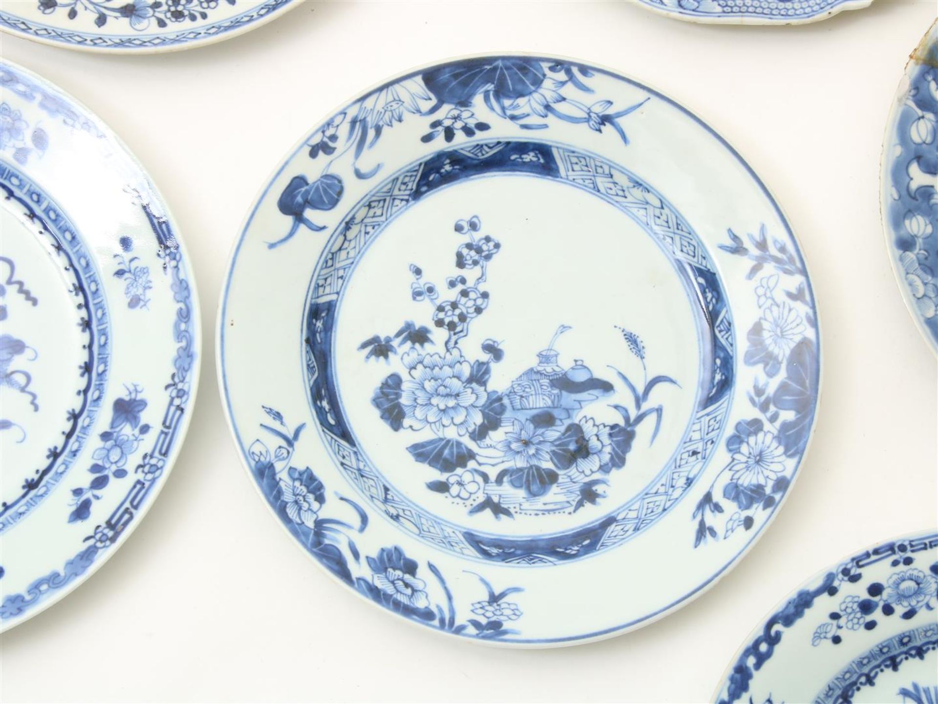 6 porcelain Qianlong plates, China - Bild 2 aus 8