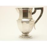 Octagonal silver jug with flap lid, grade 835/000, year letter: "T", 1929, height 20 cm, gross