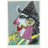 Corneille (Cornelis Guillaume van Beverloo) (1922-2010) Clown, signed lower right and dated '94,