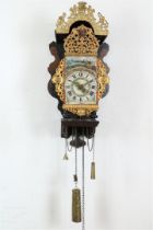 Frisian chair clock with painted dial