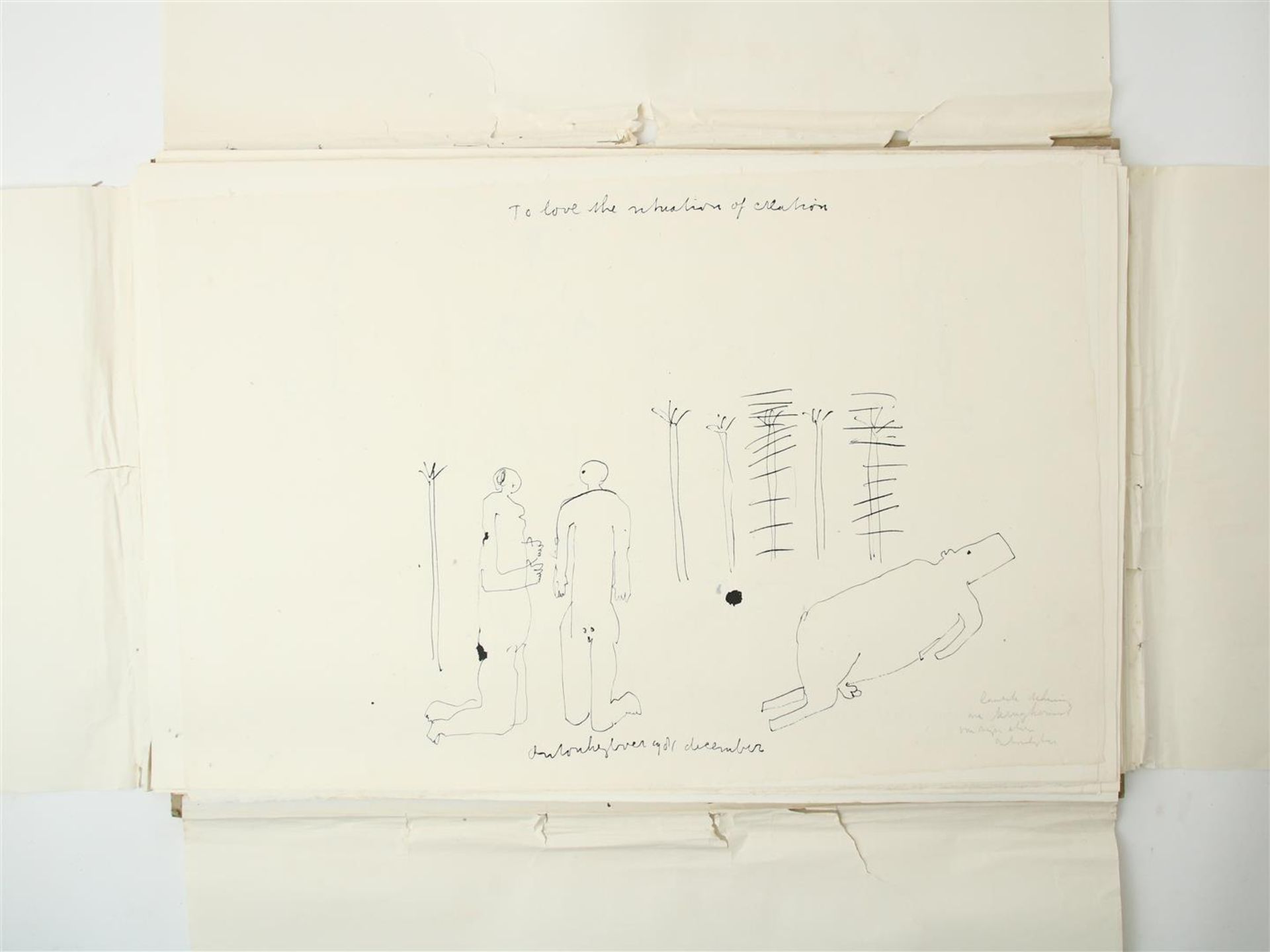 Anton Heyboer (1924-2005) Folder with 61 unique drawings, all signed and dated, Indian ink / - Image 25 of 29