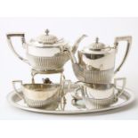 Silver tea set, Germany