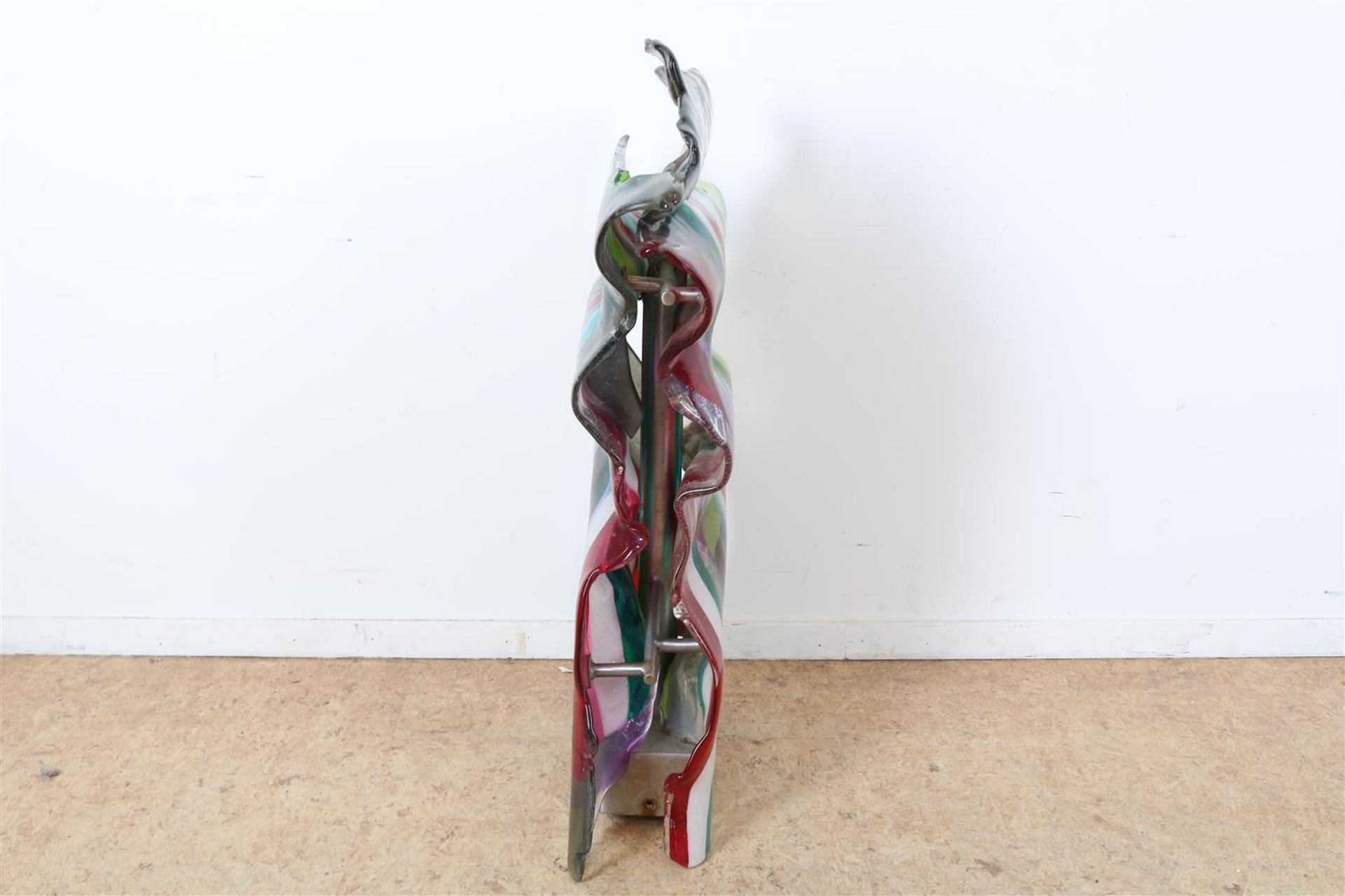 Louis la Rooy (1947-) Glass sculpture, signed and dated '09 on the reverse, 100 x 60 x 20 cm on - Image 3 of 6