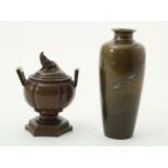 Corro and vase, Meiji Period Japan 