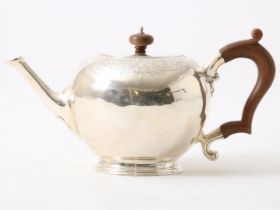 Silver tea pot, England, London, 1938