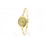 Yellow yold ladies wristwatch