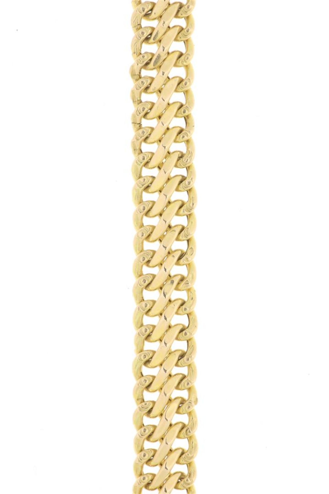 Gold gourmet link bracelet, grade 585/000, gross weight 11 grams.