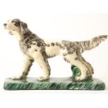 Potterry sculpture of a Setter