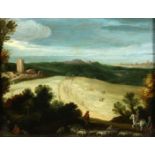 Workshop of Paul Bril (c.1553/4-1626) (ca.1620) "Landscape" Oil on coper.