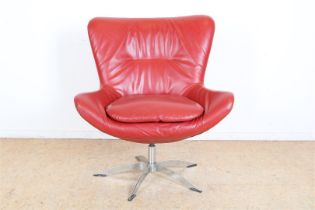 redleather design chair