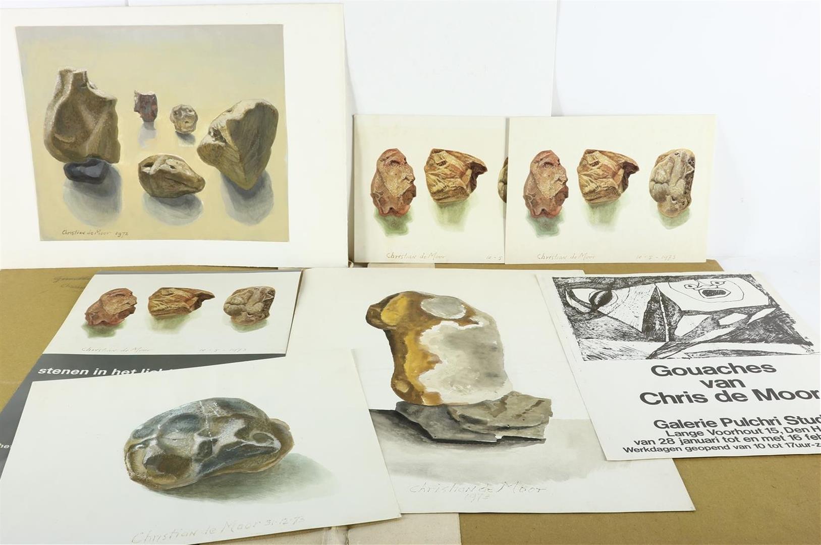 Christian de Moor (1899-1981) Collection consisting of studies and posters for exhibitions including