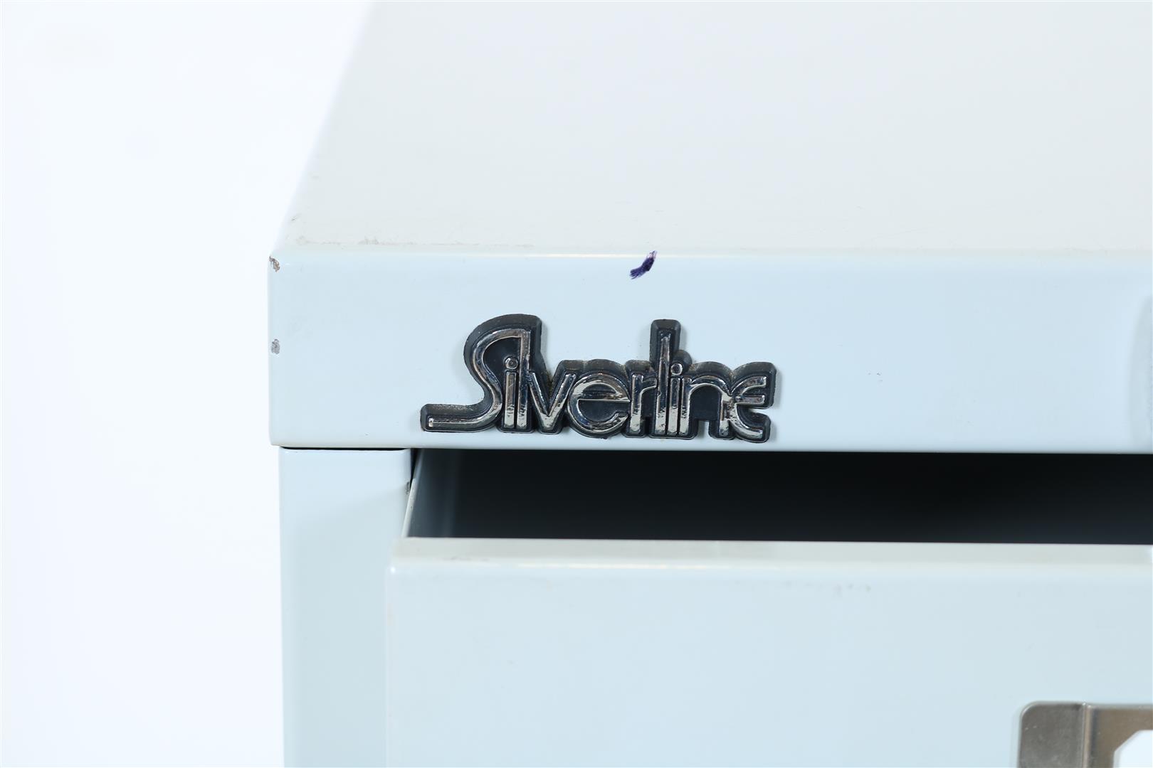 Metal filing cabinet with 15 drawers, Silverline label, 87 x 41 x 28 cm. (key missing) - Image 3 of 3