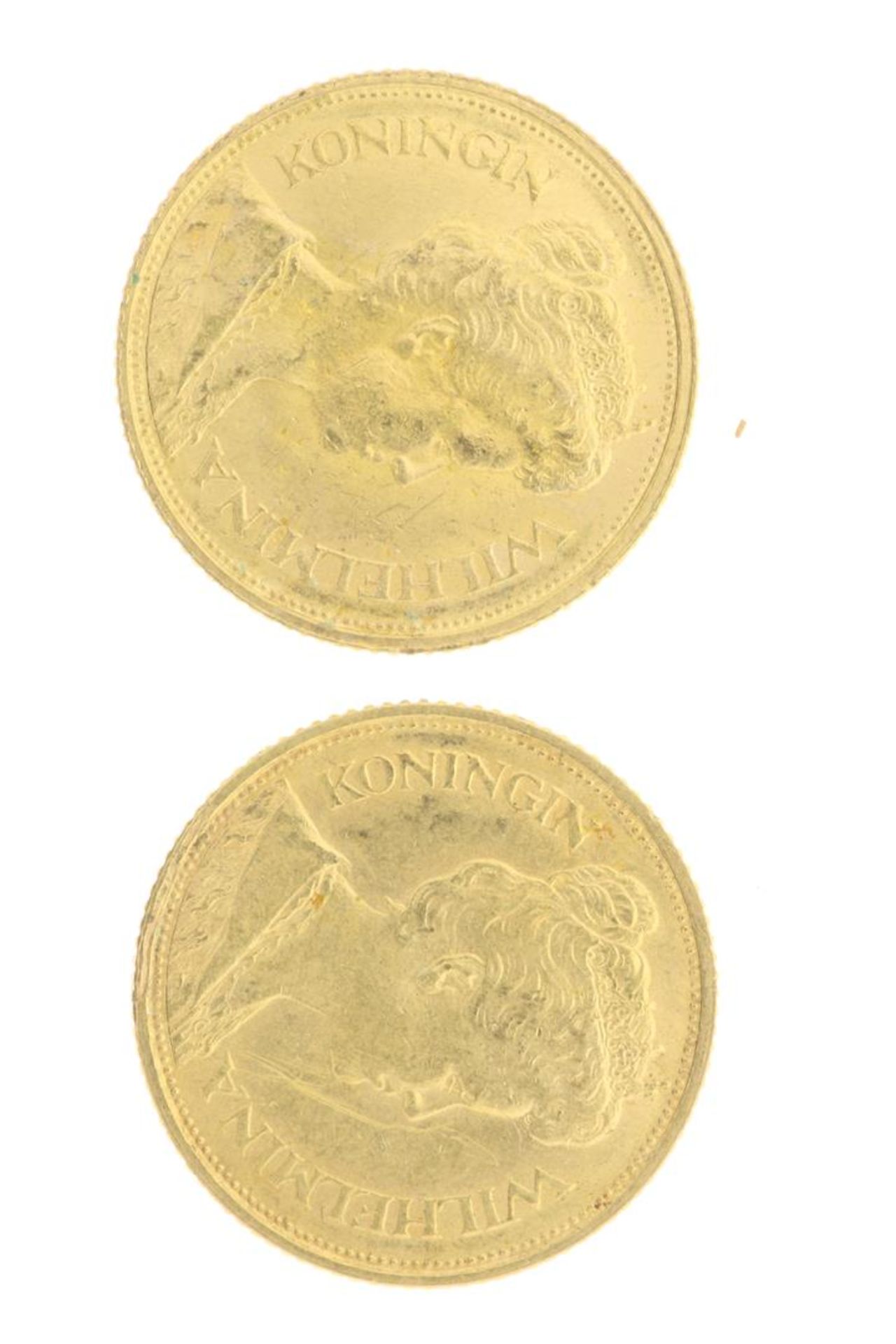 Golden 'vijfje' coins, Wilhelmina  - Bild 2 aus 2