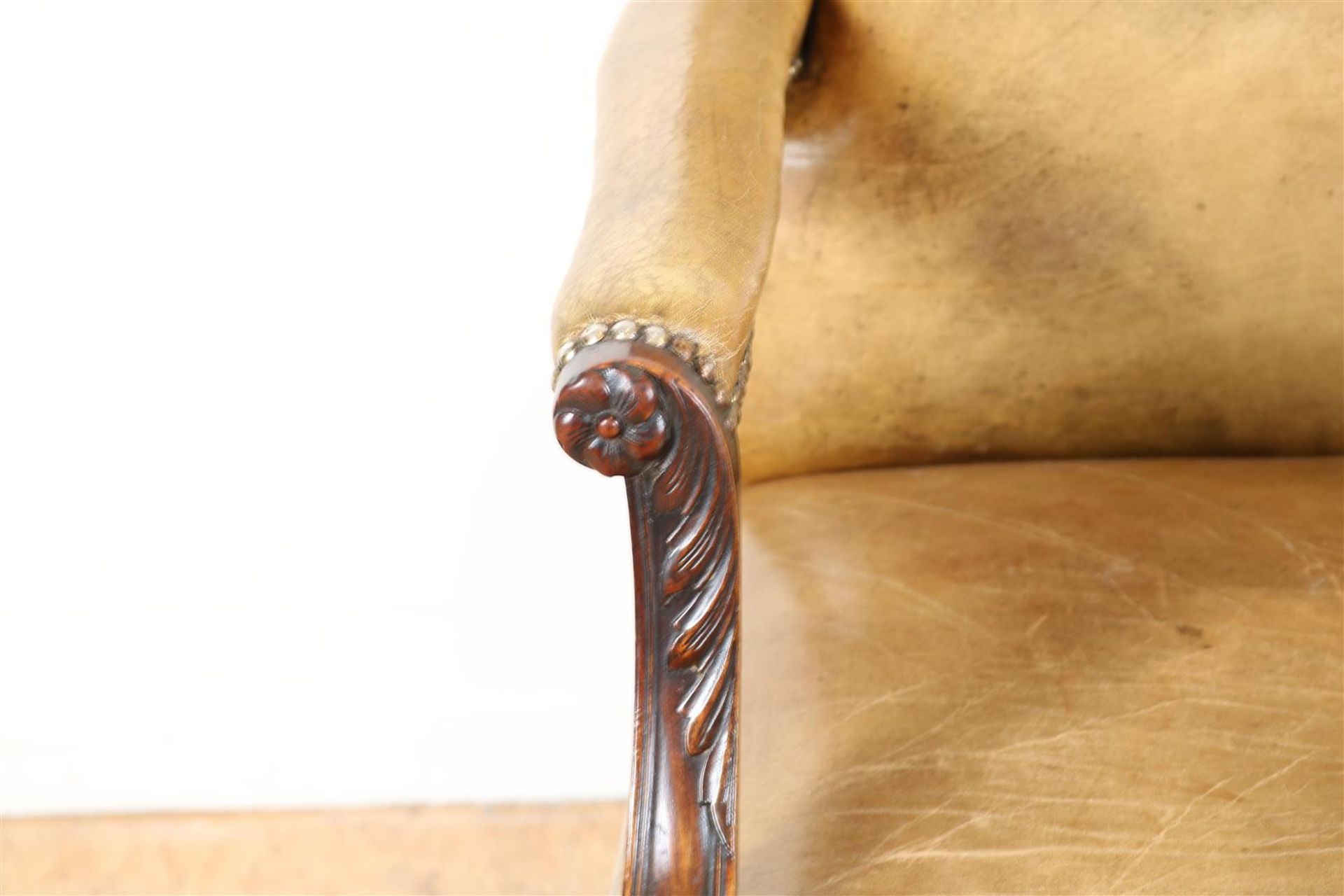 Brown leather armchair - Bild 5 aus 6