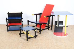 Design furniture, after Rietveld