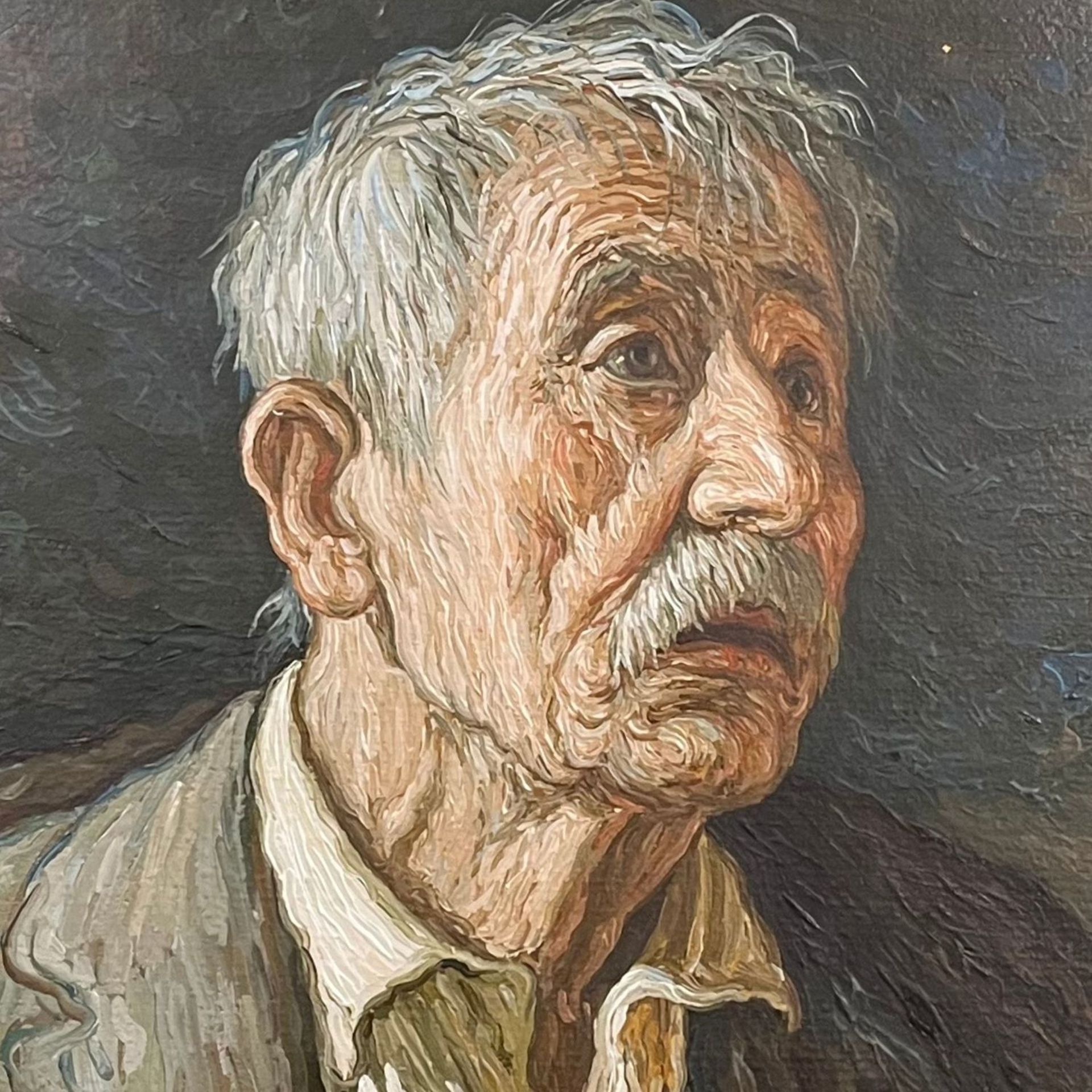 A. Grassi (1918 - 2002) - Portrait of an elderly person - Image 3 of 4
